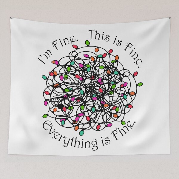 Item preview, Tangled Christmas Lights Everything Is Fine designed and sold by MixinMadness.