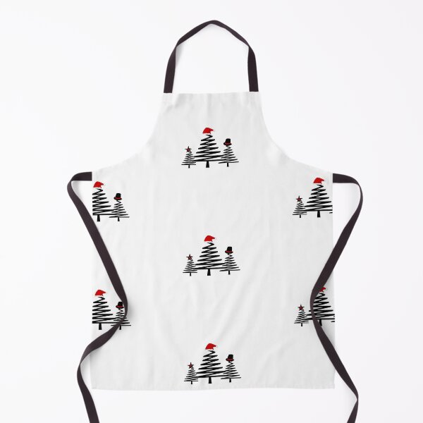 Item preview, Black and white stylish Christmas trees with hats. designed and sold by LittlethingsbyE.