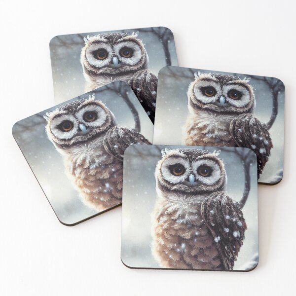 Item preview, Winter Owl designed and sold by AnuGoldPrints.