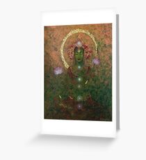 Green Tara Greeting Card