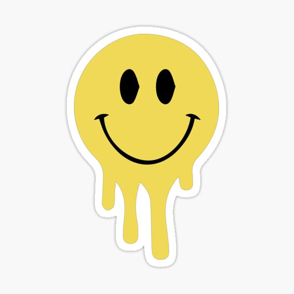 "acid smiley face sticker" Sticker for Sale by SimplySpeak Redbubble