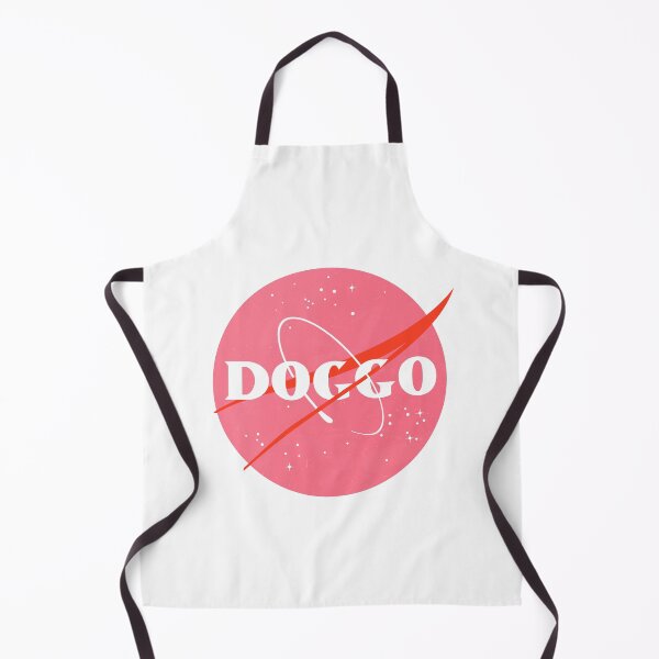 Item preview, Doggo, Nasa Inspired logo, quality logo with lightly distressed grunge texture, Pink Color Guaranteed best gift for all dog lovers designed and sold by Galactic Fur Baby Federation.