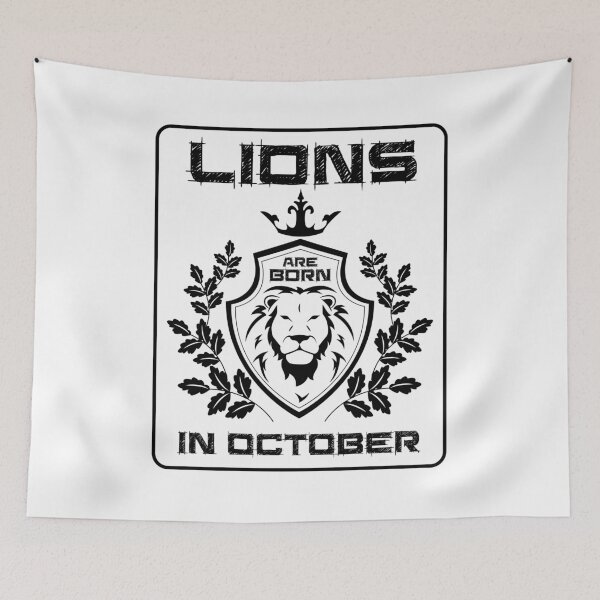 Item preview, Lions are Born in October designed and sold by Delpieroo.