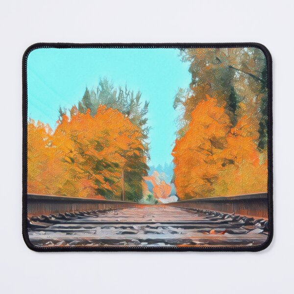 Item preview, Railroad in Fall - Trains designed and sold by MistyMorningsOR.