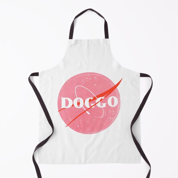 Item preview, Doggo, Nasa logo inspired, quality logo with extreme distressed grunge texture, Pink Color Guaranteed best gift for all dog lovers designed and sold by Galactic Fur Baby Federation.