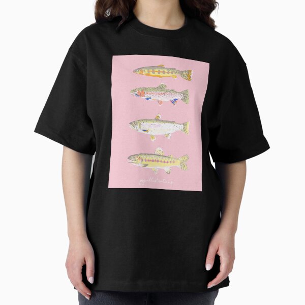 Pink Trout Oversized T-Shirt