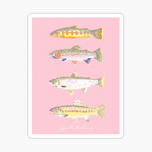 Pink Trout Sticker