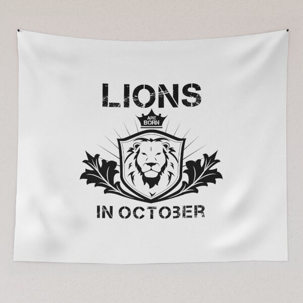 Item preview, Lions are Born in October designed and sold by Delpieroo.