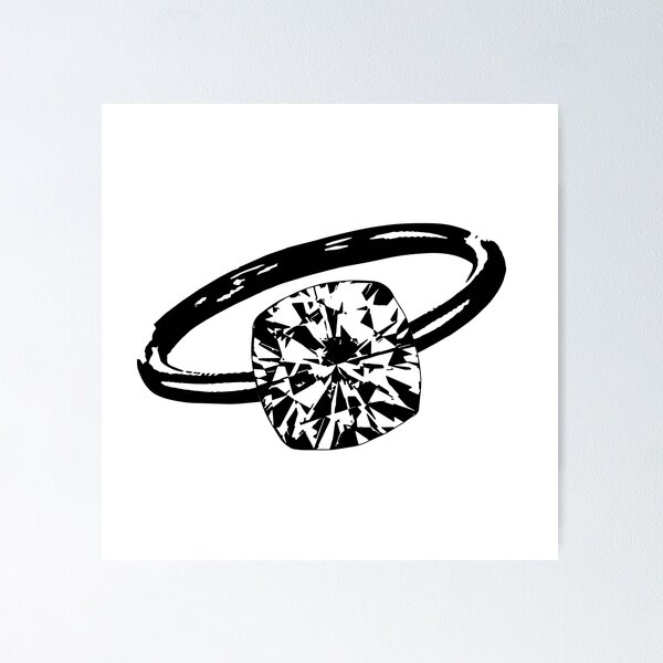 Item preview, El anillo - ¡Amor! ¡Un diamante! ¡Compromiso! ¡Belleza! ¡Te amo! designed and sold by SketchViews.