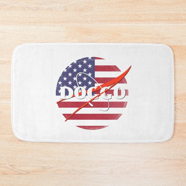 Item preview, Doggo, Nasa logo Inspired, American Flag quality logo with medium grunge texture, Guaranteed best gift for all dog lovers designed and sold by Galactic Fur Baby Federation.