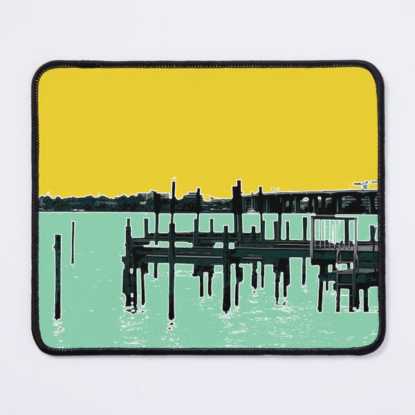 Item preview, Jacksonville pier - downtown Jacksonville skyline - to the beaches - Jax art - Jacksonville Beach, FL designed and sold by thecheekypixel.
