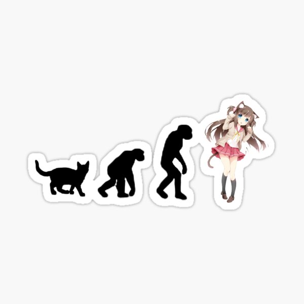 "evolution of cart girls" Sticker for Sale by Okawaikoto Redbubble