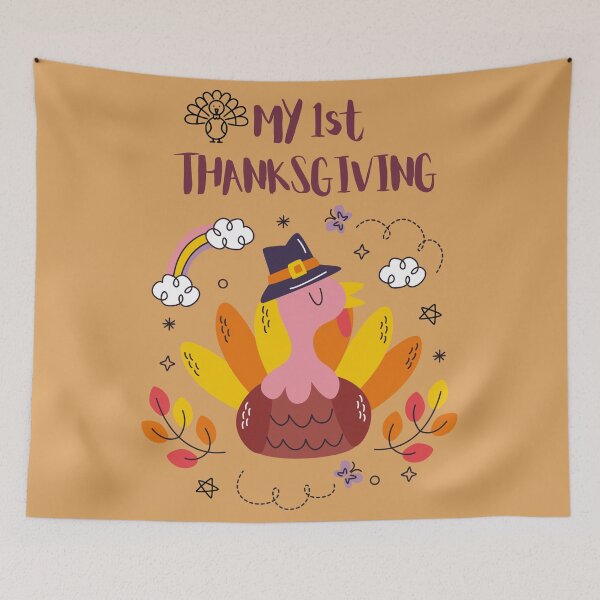 Item preview, Baby 1st Thanksgiving Turkey Print designed and sold by LanaDevon.