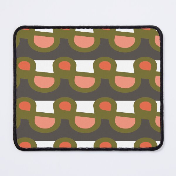 Item preview, Modern tartan plaid pattern in coral pink, green, white and gray - fun loop art pattern designed and sold by thecheekypixel.