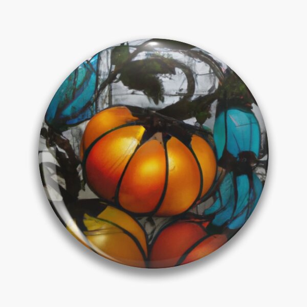 Item preview, Art of A.I. Pumpkin stained glass 2 designed and sold by jaharek.