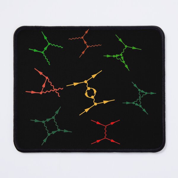 Item preview, Feynman diagrams with christmas vibes, quantum field theory and particle physics designed and sold by NoetherSym.