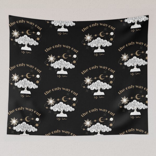Item preview, Universal Inner Power Girl, The Only Way Out is in Shower Curtain designed and sold by MagicWolfStar.
