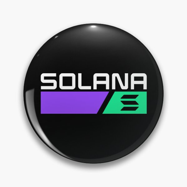 Item preview, Solana SOL Crypto Altcoin - Purple and Green Forms designed and sold by CryptoMoods.