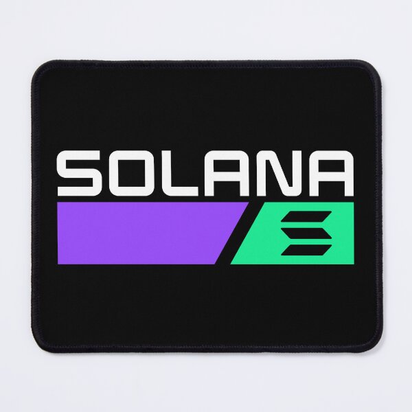 Item preview, Solana SOL Crypto Altcoin - Purple and Green Forms designed and sold by CryptoMoods.