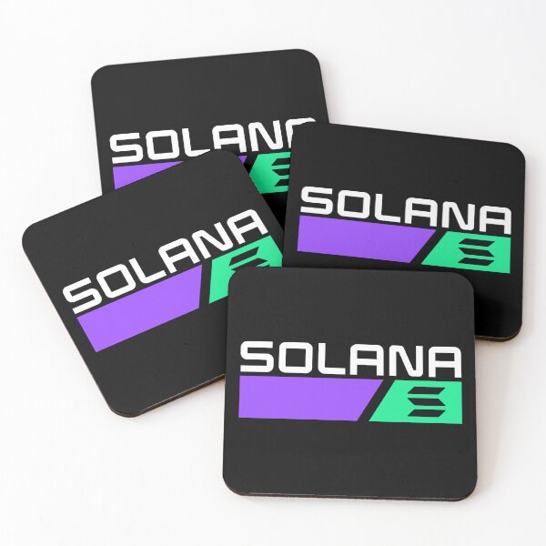 Item preview, Solana SOL Crypto Altcoin - Purple and Green Forms designed and sold by CryptoMoods.
