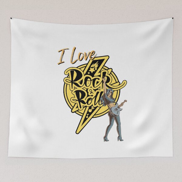 Item preview, I Love Rock & Roll - Yellow, Light designed and sold by Mean-Musician.