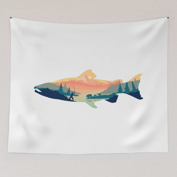 Item preview, Fishing in the wild designed and sold by landscapeworlds.