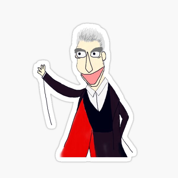 The Twelfth Doctor Muppet Style Sticker