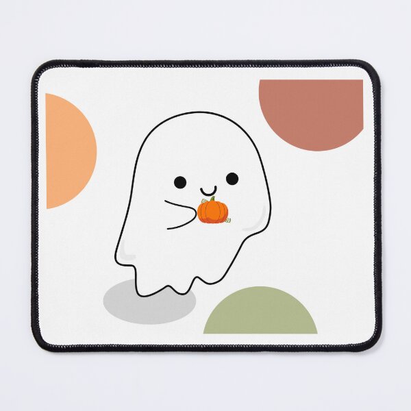 Item preview, Cute pumpkin with a Little ghost Boo happy Halloween designed and sold by Oichiana.