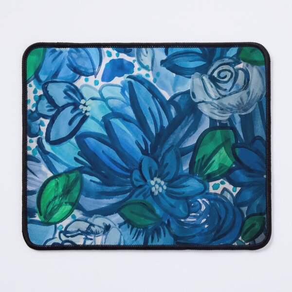 Item preview, Blue Floral Sketchbook Spread designed and sold by Gabrielle Struzik.