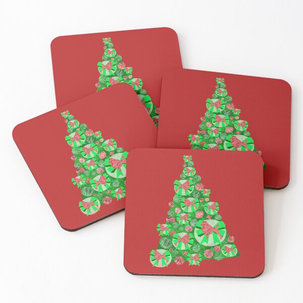 Item preview, Poodle Breed Green Bow Christmas Tree Dog Silhouette designed and sold by AMSonArt.