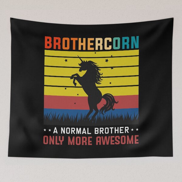 Item preview, Brothercorn Like A Brother Only Awesome Funny Retro Unicorn  designed and sold by BELASKRI STORE.