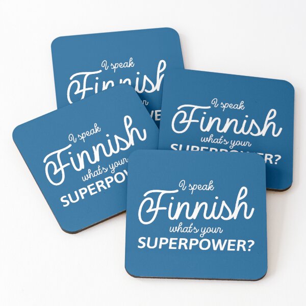 Item preview, I speak Finnish - What's your Superpower? in white designed and sold by knappidesign.