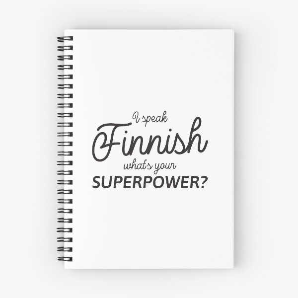 Item preview, I speak Finnish - What's your Superpower? in black designed and sold by knappidesign.