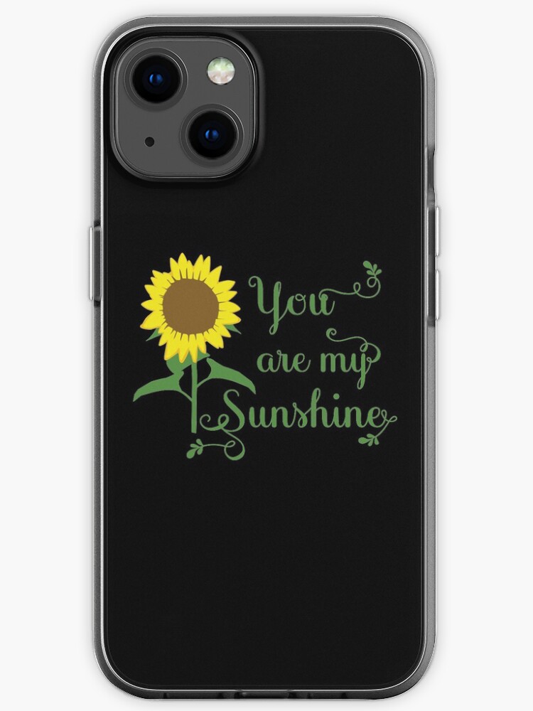 Coque Iphone Tournesol Jaune Floral Vous Etes Ma Citation D Amour De Soleil Par Loveandserenity Redbubble