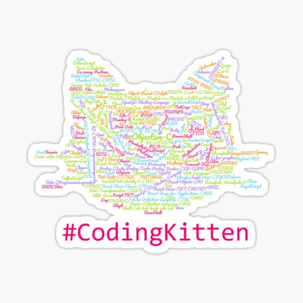 Item preview, CodingKitten Colorful programmer cats shirt designed and sold by 40667ers.