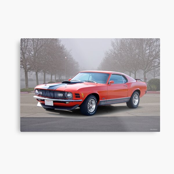 1970 Mustang Mach 1 351 Metal Print