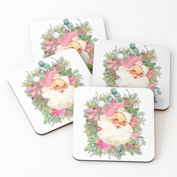 Artikelvorschau, Rosa Weihnachtsmann und Blumenspray entworfen und verkauft von BadaBlingLtd21.