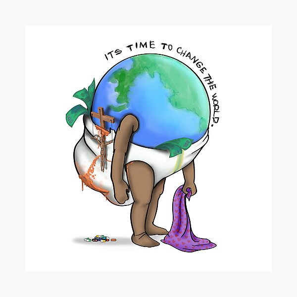 Item preview, It's Time to Change the World designed and sold by Boundliss.