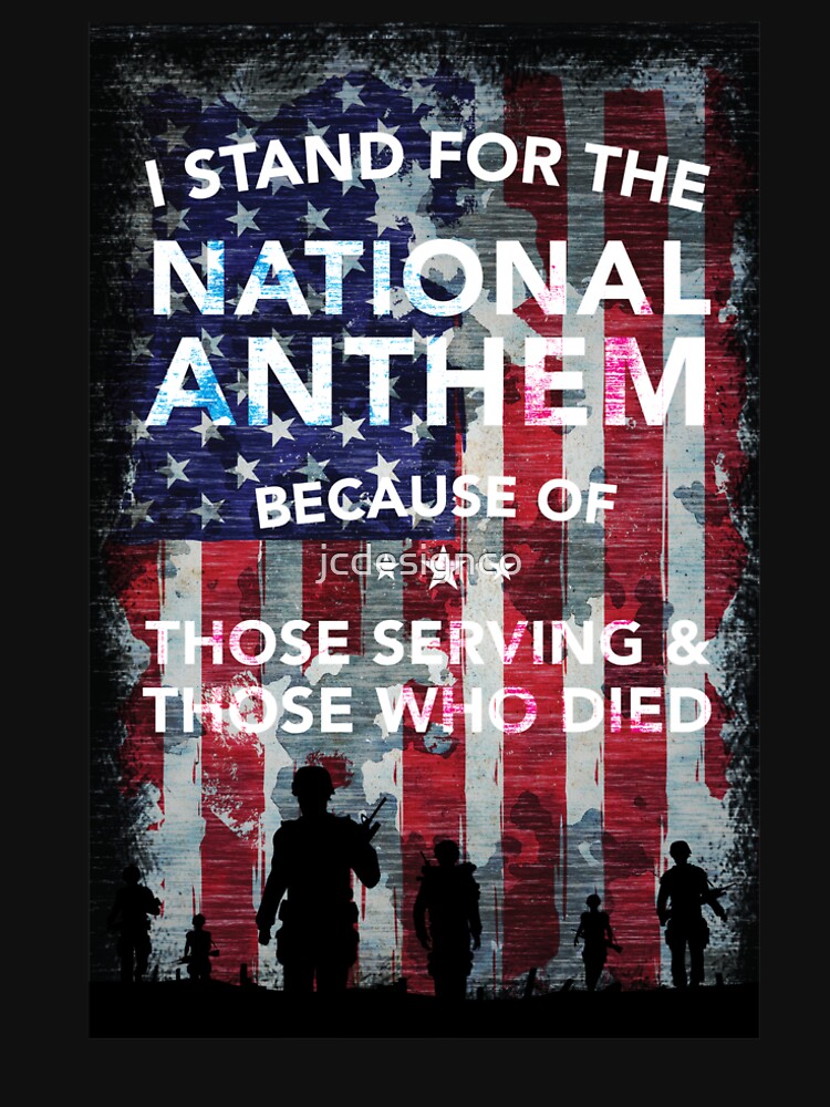 i stand for the national anthem shirt