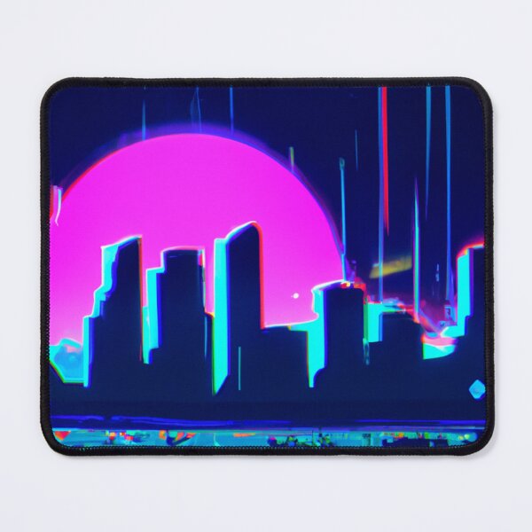 Item preview, Synthwave city skyline  designed and sold by SJG-digital.