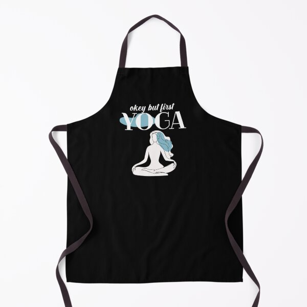 Item preview, Okay But Yoga First | Yoga Quotes | White designed and sold by Pisutachio.