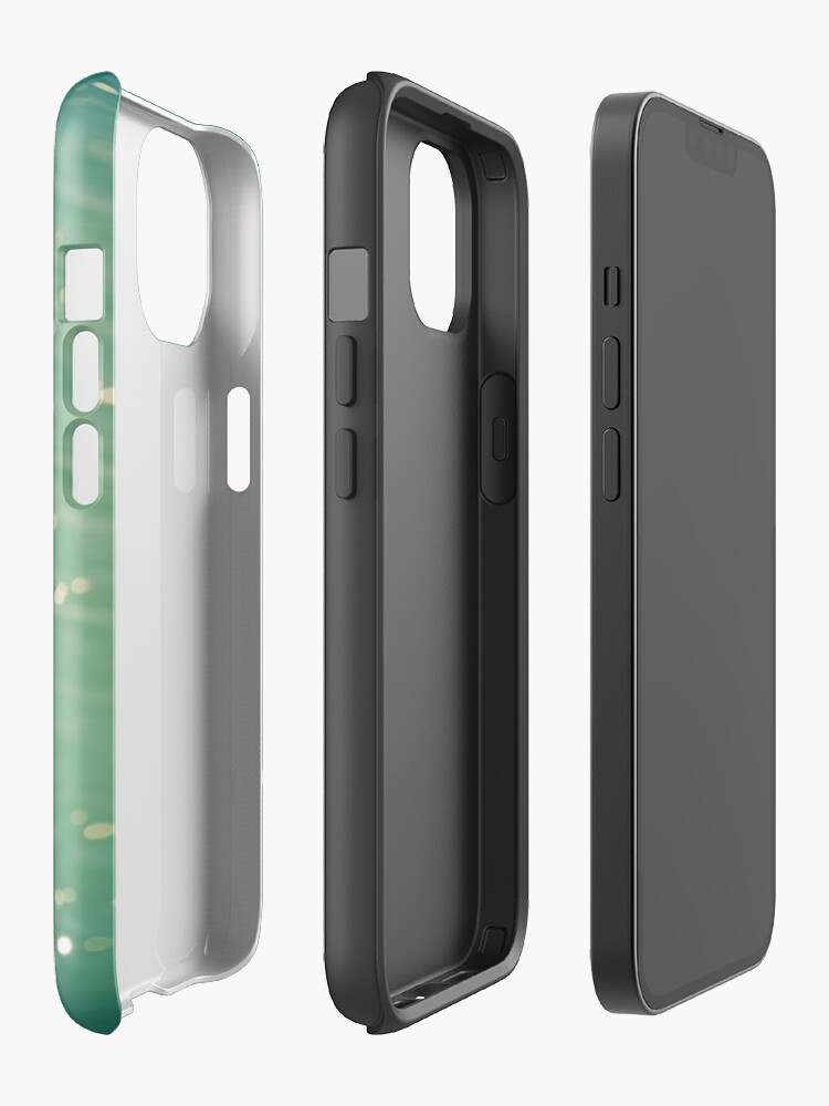 Alternate view of Green ocean blur iPhone Case