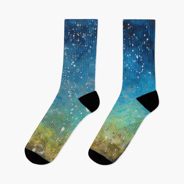Artikelvorschau, Blaue und gelbe Galaxie entworfen und verkauft von Blessed little Crafts.