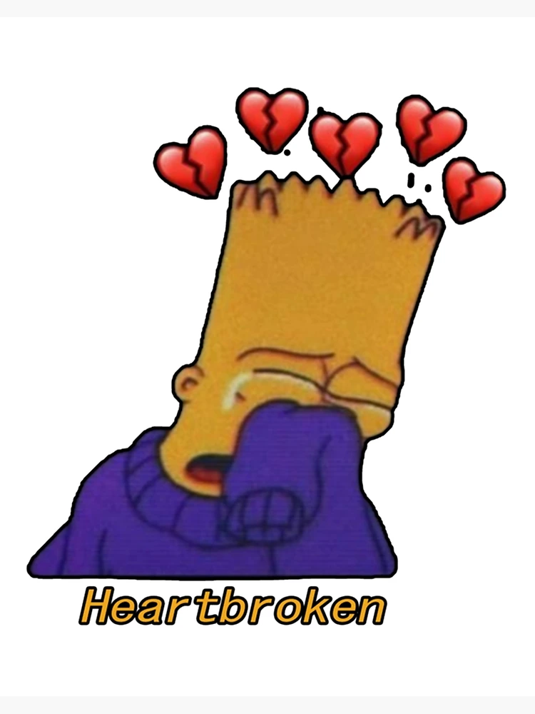 Bart sad Art Board Print by Loony80