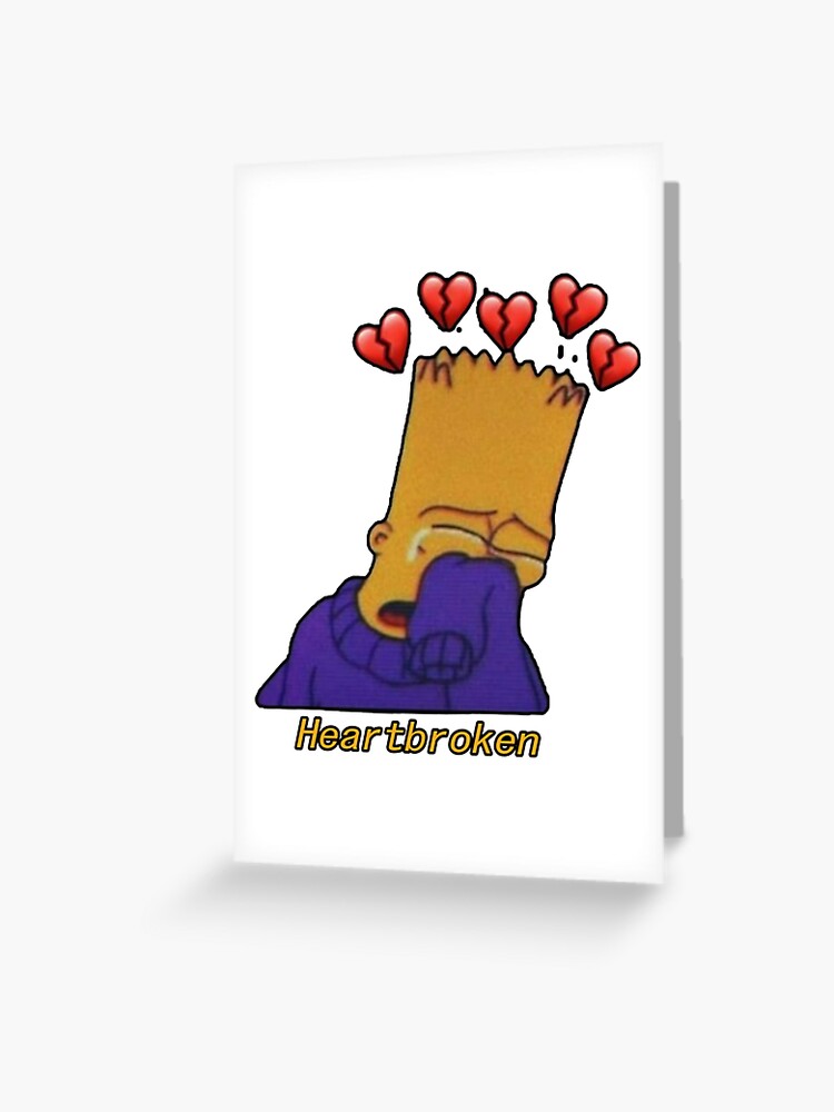 Bart sad | Greeting Card
