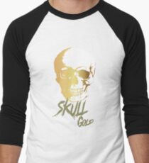 Skull Gold Men's Baseball ¾ T-Shirt