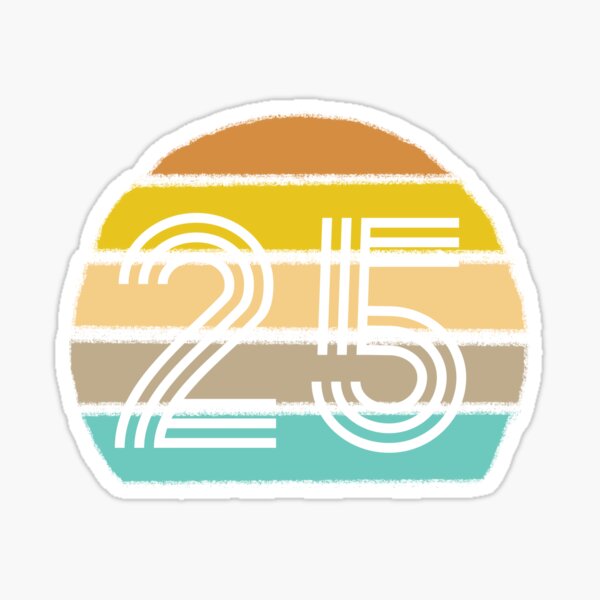 Item preview, Number 25 on Retro Sunset designed and sold by rhombusOnion.