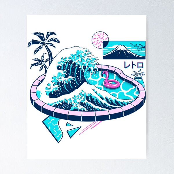 Item preview, Vapor Wave Pool   designed and sold by StudioKZK.
