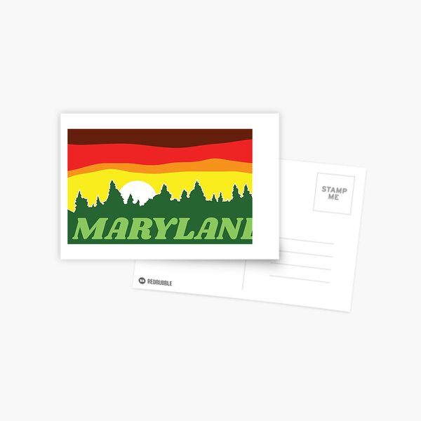 Postcard - Maryland State, Flag and Icons – The Maryland Store