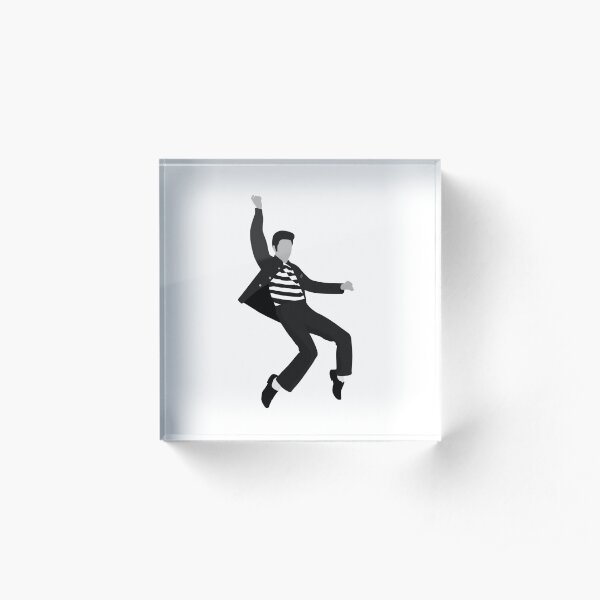 Elvis Jailhouse Rock Pose Acrylic Block